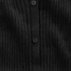 Maglione lungo in maglia a costine con abbottonatura frontale