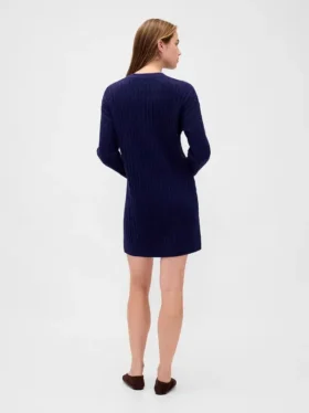 Maglione mini in maglia a trecce CashSoft