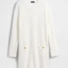 Maglione mini in maglia a trecce CashSoft