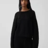 Maglione morbido all’uncinetto in 100% cotone