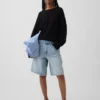 Maglione morbido all’uncinetto in 100% cotone