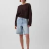 Maglione morbido all’uncinetto in 100% cotone