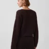 Maglione morbido all’uncinetto in 100% cotone