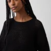 Maglione morbido all’uncinetto in 100% cotone