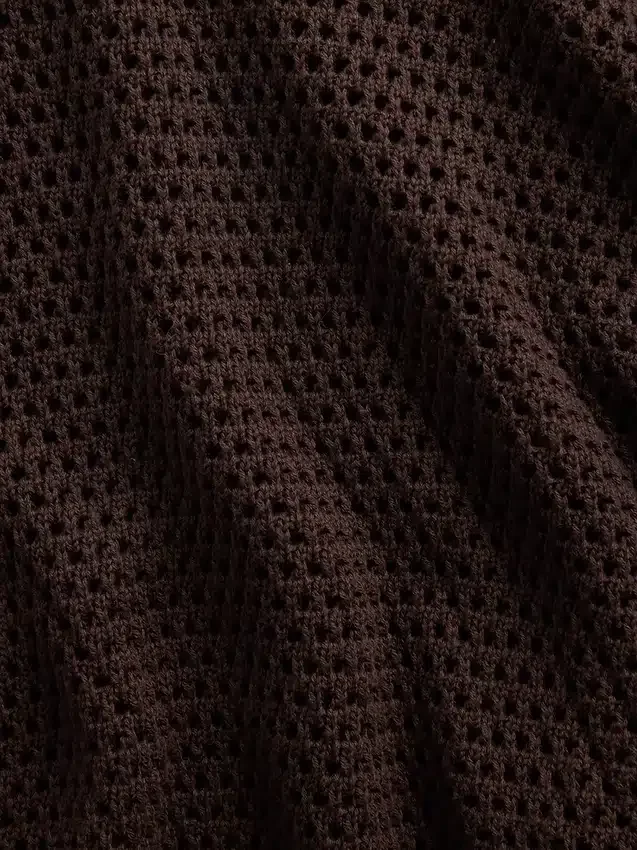 Maglione morbido all’uncinetto in 100% cotone