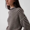 Maglione oversize a collo alto in 100% cotone