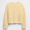Maglione oversize a collo rotondo lavorato all’uncinetto per bambini
