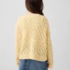 Maglione oversize a collo rotondo lavorato all’uncinetto per bambini