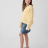 Maglione oversize a collo rotondo lavorato all’uncinetto per bambini