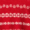 Maglione oversize a collo tondo in tessuto felpato