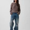 Maglione oversize a trecce CashSoft