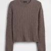 Maglione oversize a trecce CashSoft