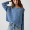 Maglione oversize con grafica per bambini lavorato all’uncinetto