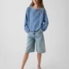 Maglione oversize con grafica per bambini lavorato all’uncinetto