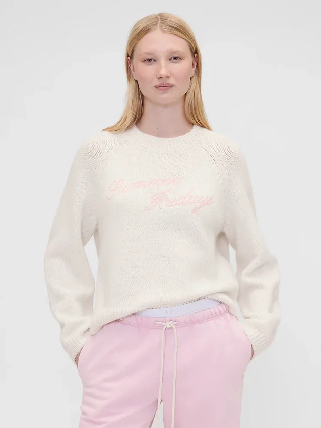 Maglione oversize con logo GAP × Summer Fridays