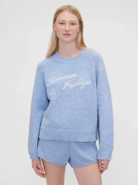 Maglione oversize con logo GAP × Summer Fridays