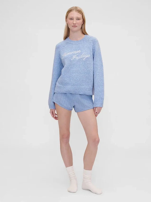 Maglione oversize con logo GAP × Summer Fridays