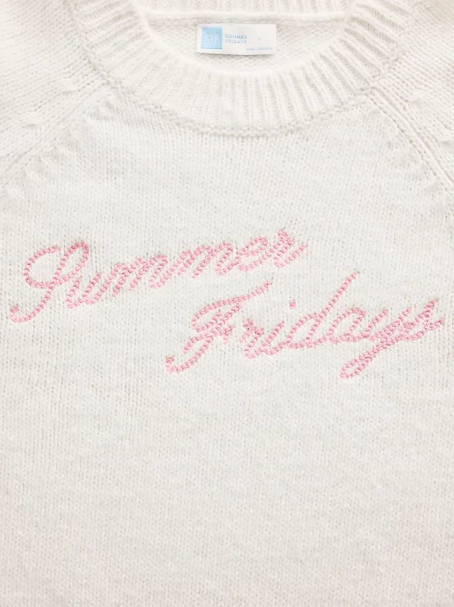 Maglione oversize con logo GAP × Summer Fridays