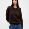 Maglione oversize con scollo a V CashSoft