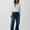 Maglione oversize con scollo a V CashSoft