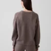 Maglione oversize con scollo a V CashSoft