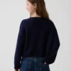 Maglione oversize in maglia all'uncinetto per bambini in stile americano