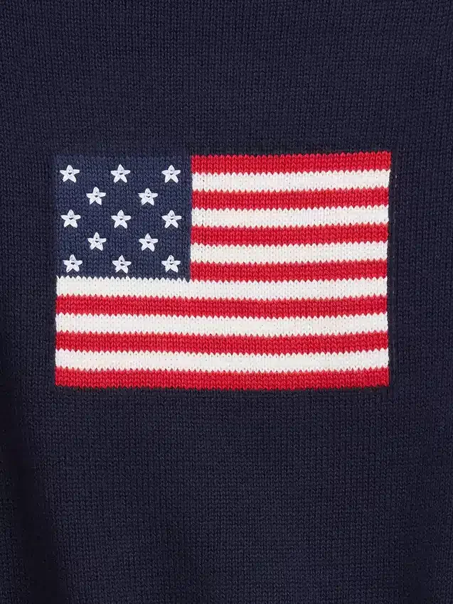 Maglione oversize in maglia all'uncinetto per bambini in stile americano