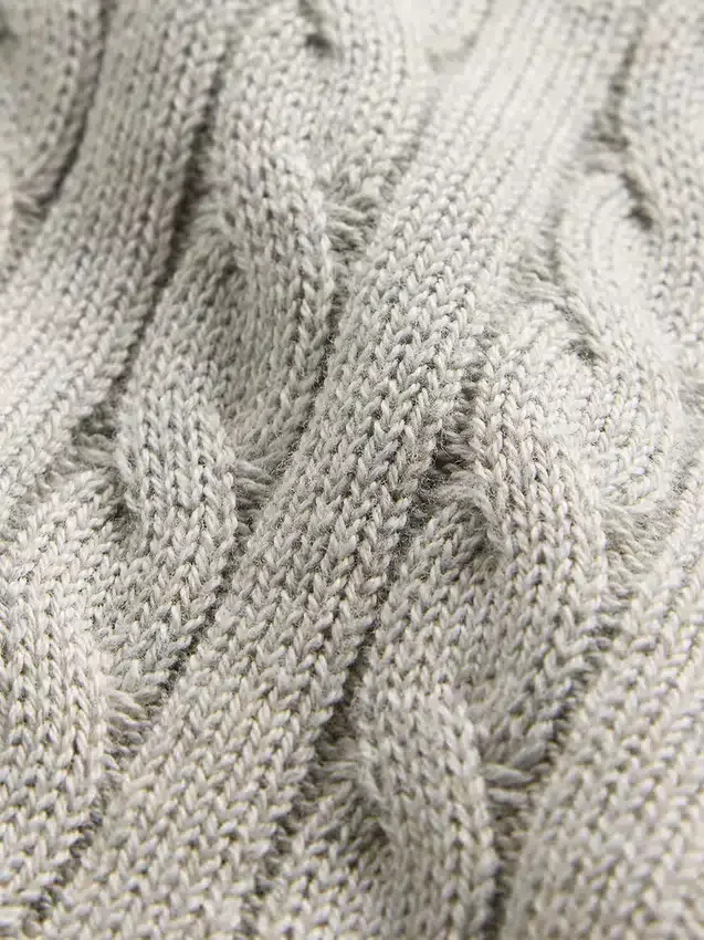 Maglione per bambini in maglia a trecce