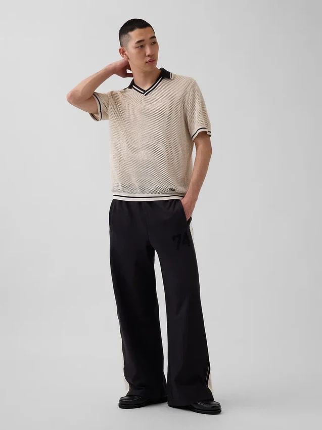 Maglione polo a rete Ouigap