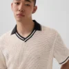 Maglione polo a rete Ouigap