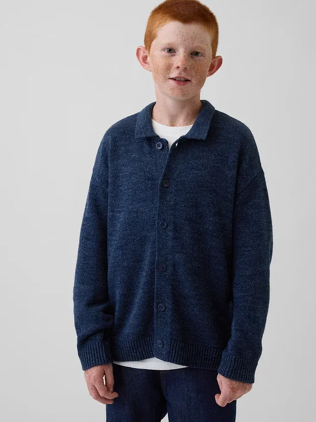 Maglione polo da bambino dalla vestibilità comoda