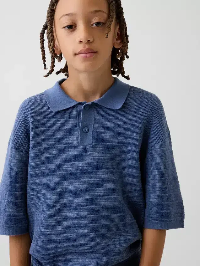 Maglione polo da bambino dalla vestibilità comoda