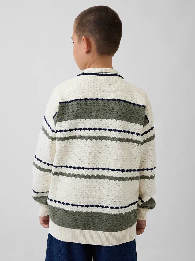 Maglione polo da bambino dalla vestibilità comoda
