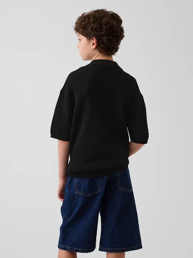 Maglione polo da bambino dalla vestibilità comoda