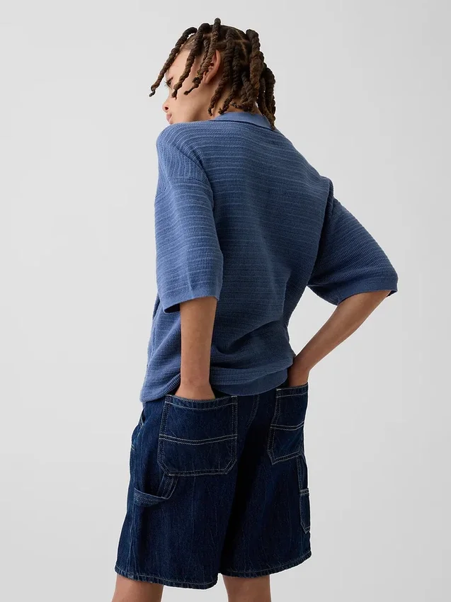 Maglione polo da bambino dalla vestibilità comoda