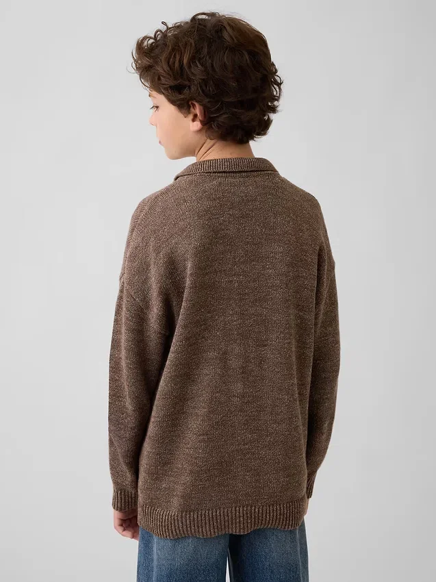 Maglione polo da bambino dalla vestibilità comoda