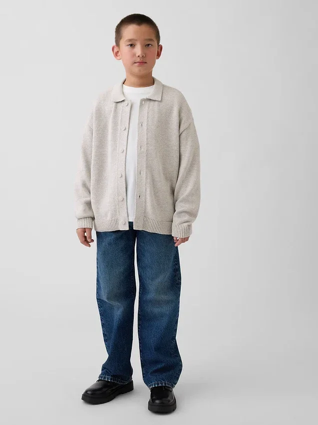 Maglione polo da bambino dalla vestibilità comoda