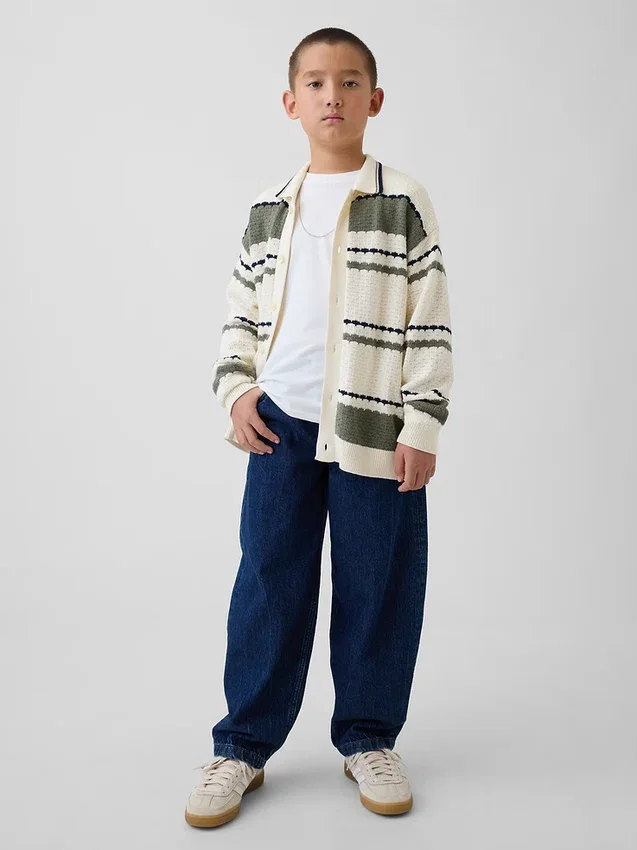 Maglione polo da bambino dalla vestibilità comoda