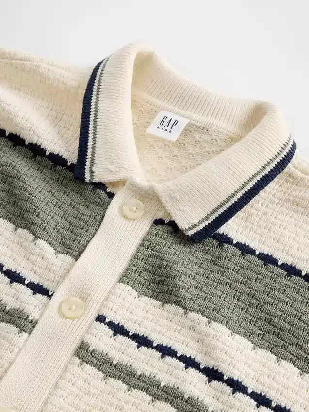 Maglione polo da bambino dalla vestibilità comoda