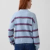 Maglione polo dal taglio morbido in 100% cotone
