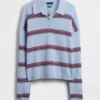 Maglione polo dal taglio morbido in 100% cotone