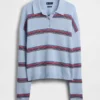 Maglione polo dal taglio morbido in 100% cotone