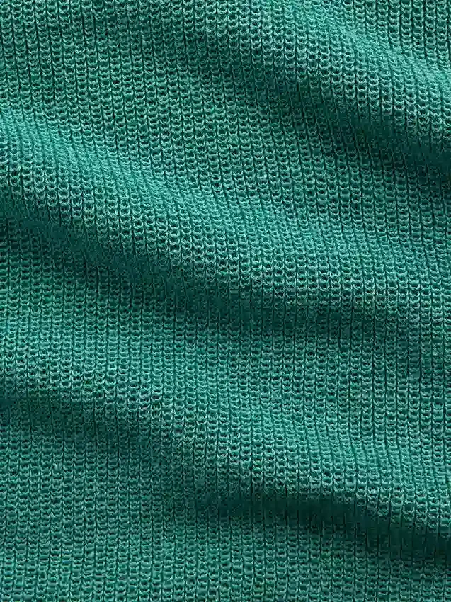 Maglione polo in misto lino