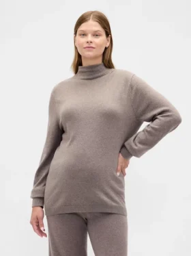 Maglione premaman a collo alto CashSoft