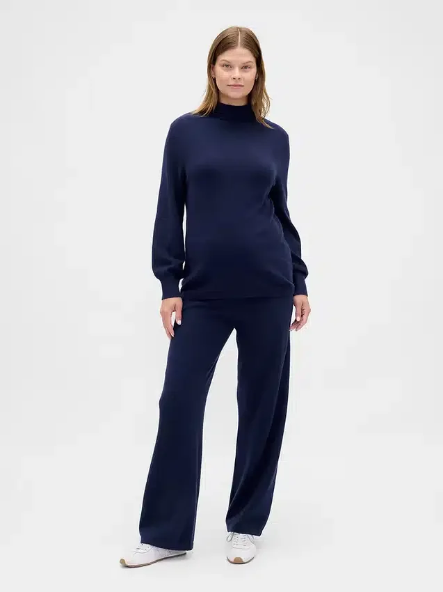 Maglione premaman a collo alto CashSoft