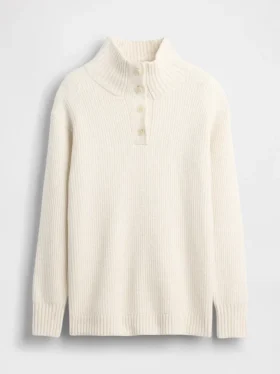 Maglione premaman CashSoft con collo alto