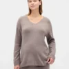 Maglione premaman CashSoft con scollo a V