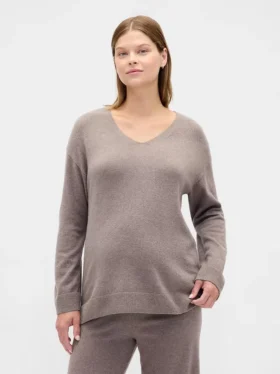 Maglione premaman CashSoft con scollo a V