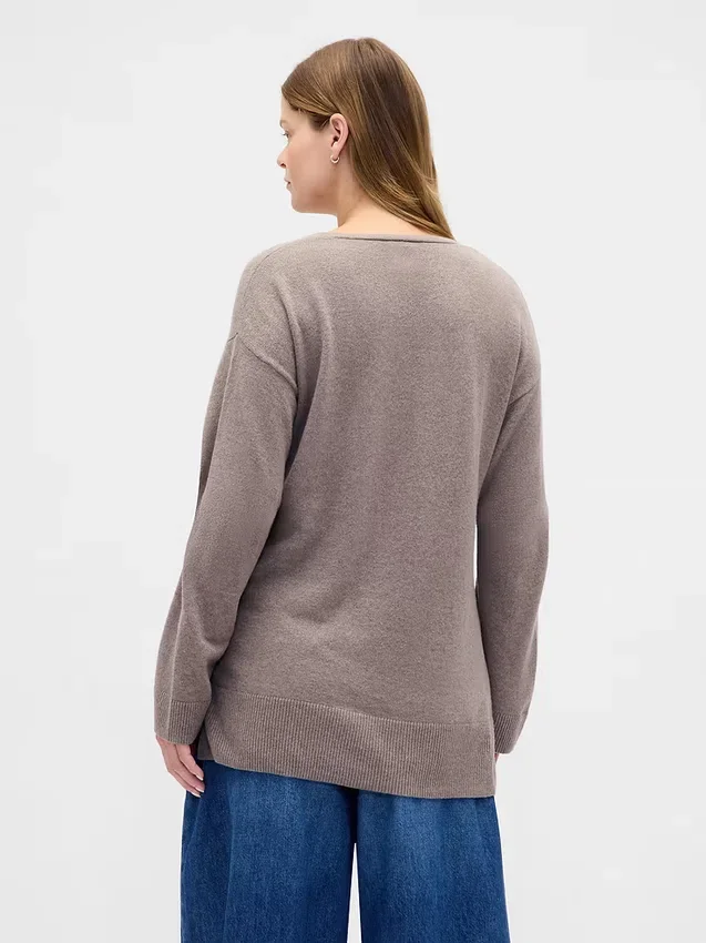 Maglione premaman CashSoft con scollo a V