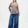 Maglione premaman CashSoft con scollo a V